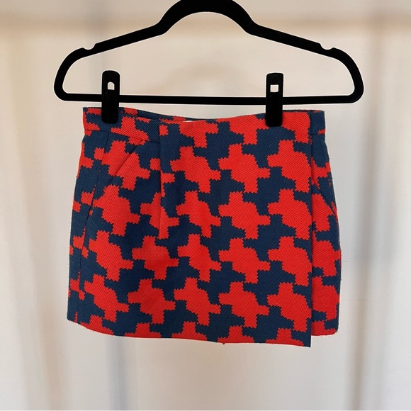 Diane von Furstenberg Houndstooth Wrap Mini Skirt - Picture 5 of 5